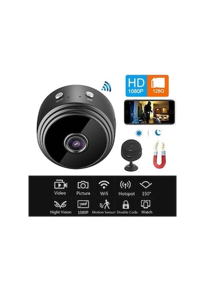Özmen  Mini Wifi Kamera Gizli Bataryalı Bildirim Hareket Algılama Gzli Camera Mini