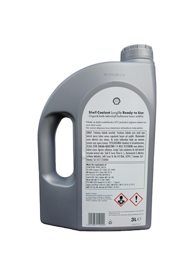 Shell Coolant Longlife Kırmızı Kullanıma Hazır Antifriz 3 Litre