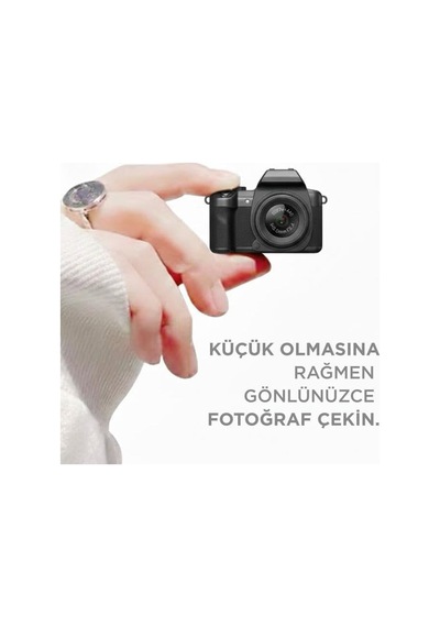 Torima Dijital Fotoğraf Makineleri Video Mini Kamera 2k Video 128gb Destekli Cmr42 Siyah