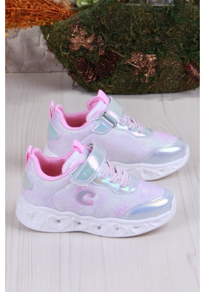 Fort Cool Yuki Rahat Hafif Sneaker Işıklı Kız Çocuk Ayakkabı GÜMÜŞ Gümüş