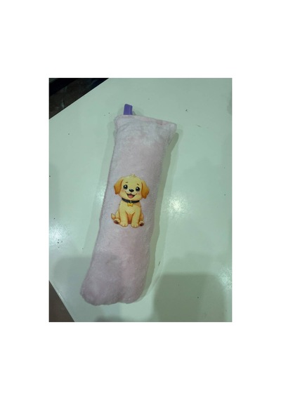 Kedi Köpek Oyuncağı Peluş Köpek Baskılı, Yumuşak Kumaşlı Hışırtılı Oyuncak Ekru - 937533434