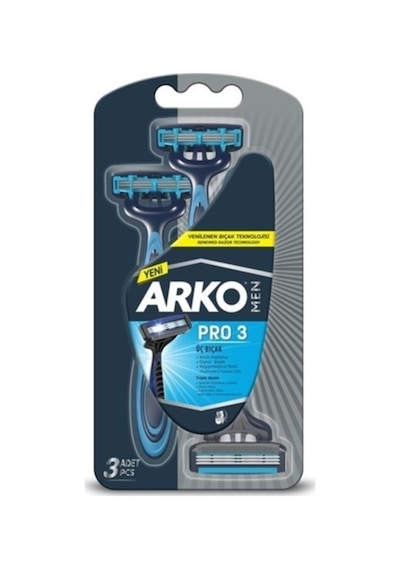 Arko Men Cool Tıraş Köpüğü + Tıraş Kolonyası + Tıraş Bıçağı Erkek Bakım Seti