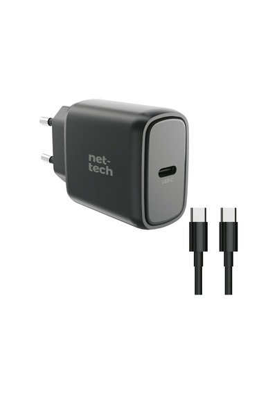 Nettech Nt-hch05 Pd 25w Type-c To Type-c Şarj Aleti Siyah