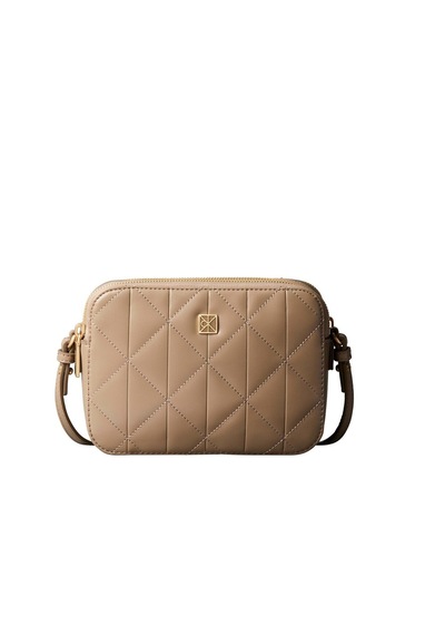 Quılted Camera Bag Desert Taupe