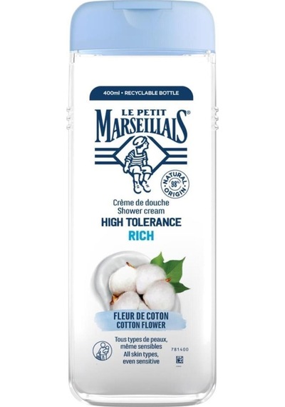 Le Petit Marseillais High Tolerance Rich Pamuk Çiçeği Duş Jeli 400 ML