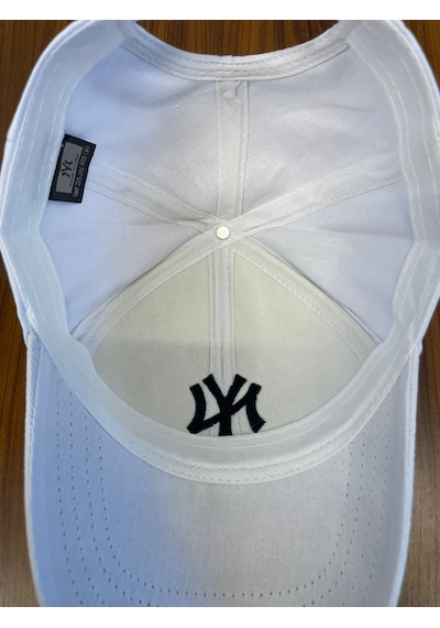 Hamze Ny Yankees New York Nakışlı Unisex Beyzbol Cap Şapka Beyaz