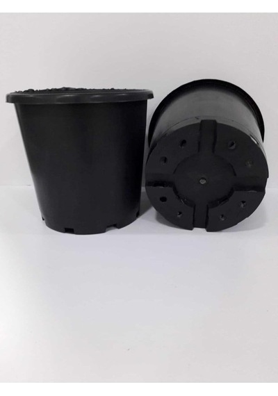 Asenya Kare Saksı 4,6 Lt 1 Adet Villa Kare Saksı Kahverengi Saksı Bahçe Saksısı Plastik Saksı