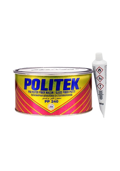 Politek Polyester Fiber ( Elyaf ) Macun Gri 1800Gr