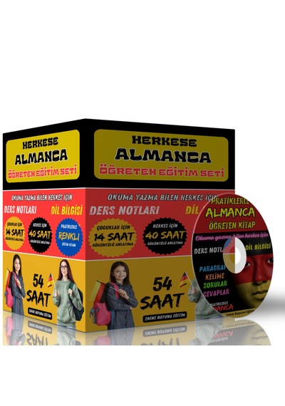 Herkese Almanca Öğreten Eğitim Seti 54 Saat Görüntülü Anlatım