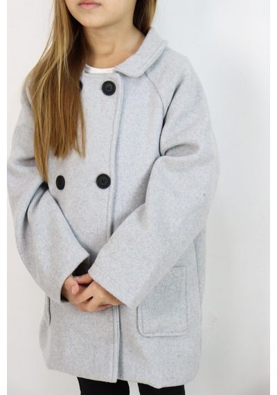 Miababy Reglan Kol Unisex Kaşe Kaban Taba