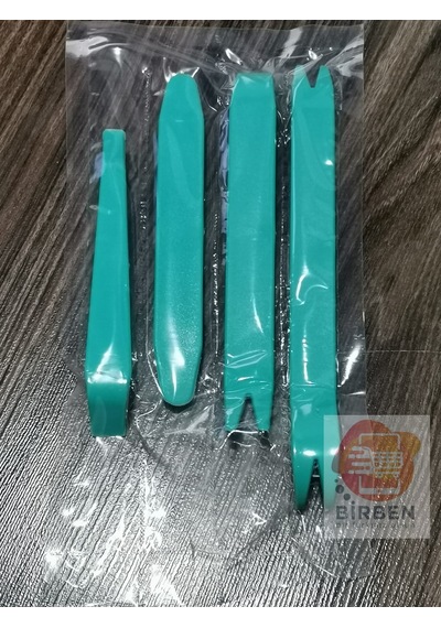 Araç Oto Teyp Torpido Kapı Sökme Aparatı Araç 4'Lü Set4 Yeşil N11.3380