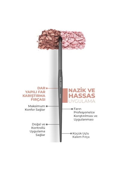 Alix Avien Dar Yapılı Far Karıştırma Fırçası Pencil Brush Aa202