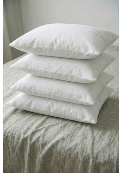4 Adet 800 Gr Silikon Yastık Yıkanabilir & Nefes Alan 50x70 Cm Beyaz