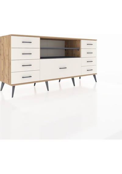 Hyperion Konsol 2 Raflı 9 Çekmeceli 176x44x83 Çam-antrasit/aytaşı Antrasit/aytaşı Hyperion Konsol 2 Raflı 9 Çekmeceli 176x44x83 Çam-antrasit/aytaşı Antrasit/aytaşı