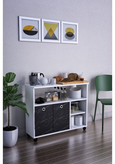 Dolap Taşınabilir Çok Amaçlı 2 Kapaklı Katlı Mutfak Balkon Dolabı Siyah Dolap Taşınabilir Çok Amaçlı 2 Kapaklı Katlı Mutfak Balkon Dolabı Siyah