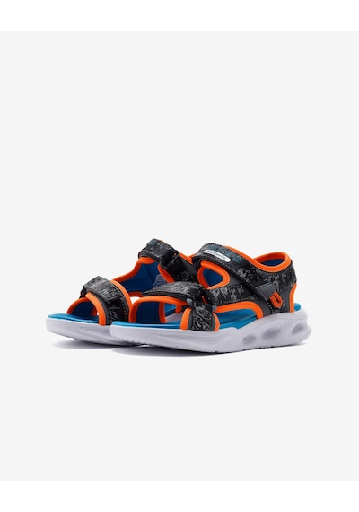 Skechers Sola Glow Sandal - Aquatastic Büyük Erkek Çocuk Gri Işıklı Sandalet 401672l Ccor Gri