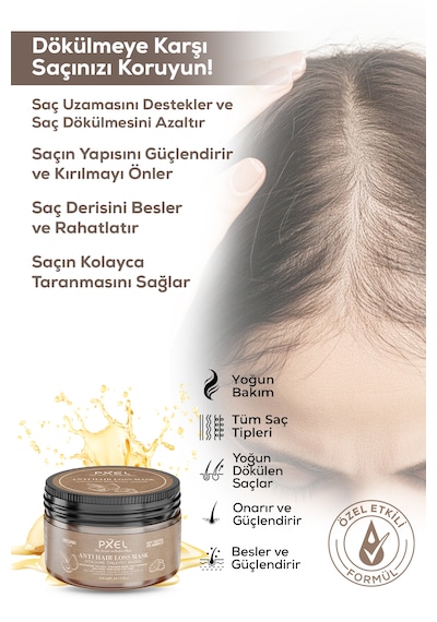 Pxel Dökülme Karşıtı Saç Maskesi 300 ML
