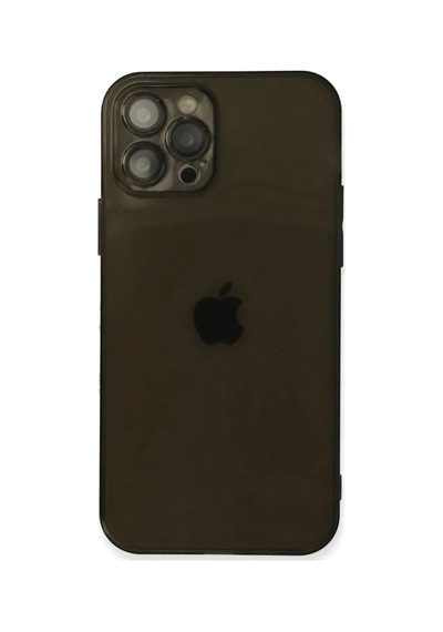 Jenerik Apple iPhone Uyumlu  Uyumlu 12 Pro Kılıf Fly Lens Silikon - Siyah