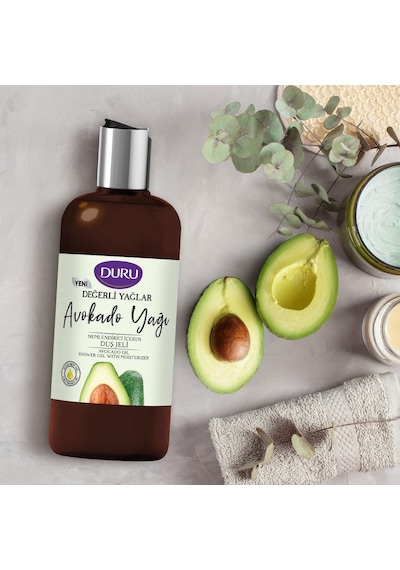Duru Değerli Yağlar Avokado Yağı Nemlendirici İçeren Duş Jeli 3 x 500 ML