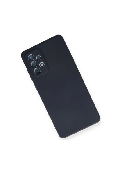 Samsung Uyumlu Galaxy A72 Kılıf Nano İçi Kadife Silikon - Lacivert Çok Renkli