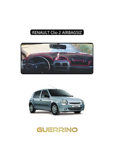 Renault Clio 2 Aırbagsıztorpido Koruma Halısı Siyah Kenar