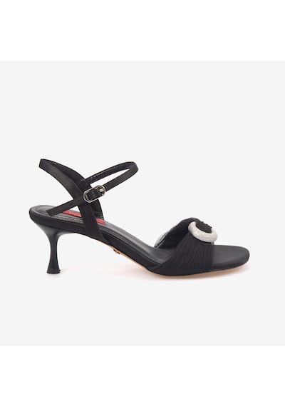 Rouge Kadın 7,5cm Topuklu Sandalet 1168 siyah