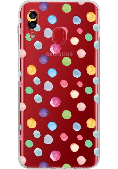 Samsung Galaxy A20 İle Uyumlu Water Color 6 Kamera Korumalı Şeffaf Kılıf Şeffaf