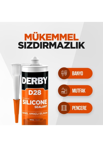 Derby D28 Genel Amac Lı Silikon Beyaz - 280g