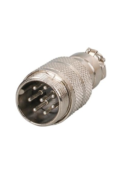 Mayk Gx16-8 Pinli Metal Erkek Konnektör M16 - 16mm
