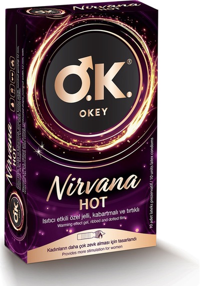 4 Adet Okey Prezervatif 10'lu Nirvana Hot