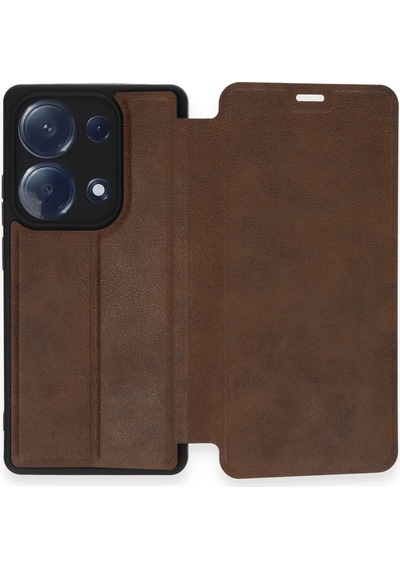Newface Xiaomi Redmi Note 13 Pro 4g Kılıf Flip Cover Semeglbl - 70 - Taba