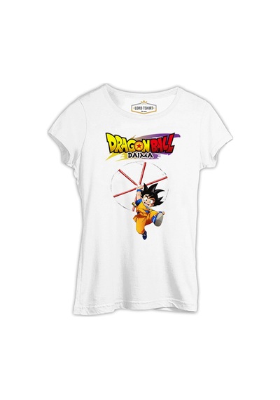 Dragon Ball Daima Ki Beyaz Bayan Tshirt 001