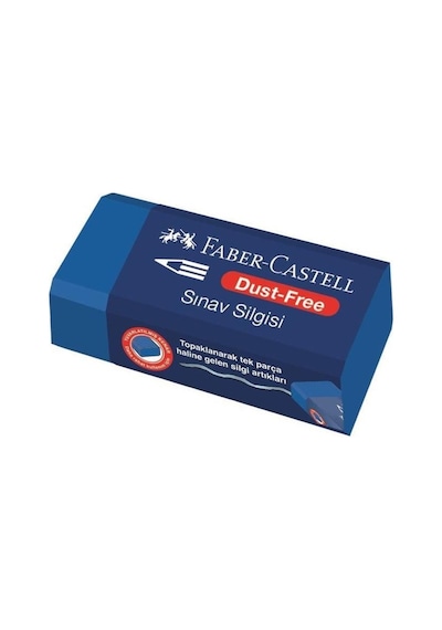 Faber-castell No:24 Orta Boy Mavi Sınav Silgisi 10 Adet