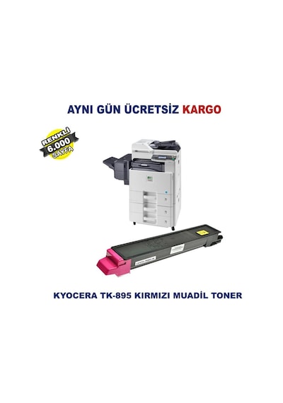 Tk-895 / Kyocera Ecosys Fs-C8020 Kırmızı Uyumlu Toner 6.000 Sf