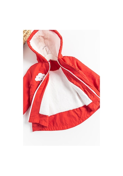 Baby&Kids Gökkuşağı İşlemeli Peluş Astarlı Kız Çocuk Mont 001