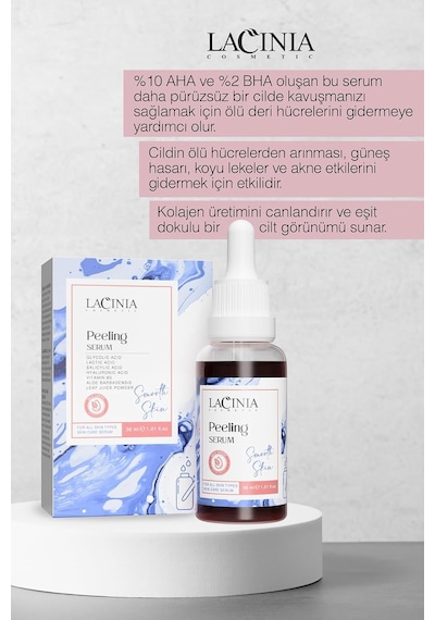 Peeling Serum, 30 Ml, Yüz Bakımı, Tüm Cilt Tipleri İçin