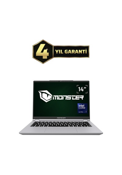 Monster Huma H4 V6.1.3 Ultra 7-155H 16 GB 500 GB SSD 14" W11 Dizüstü Bilgisayar