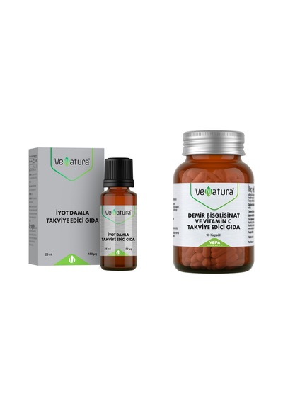 Venatura İyot Damla 25 Ml + Venatura Demir Bisglisinat 90 Kapsül