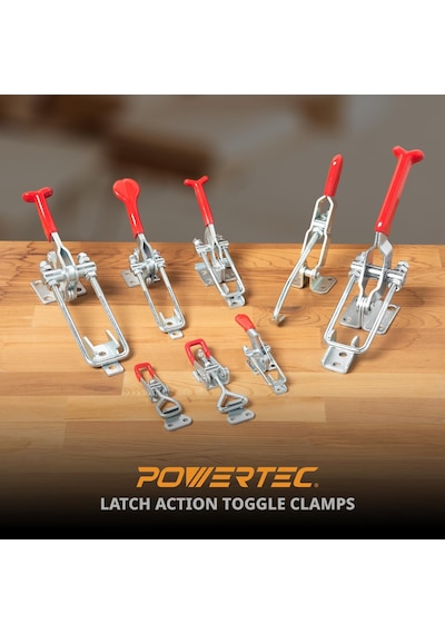 Powertec 20332 Çekme Aksiyon Mandalı Geçiş Kelepçe 1814-99 Kg Tut