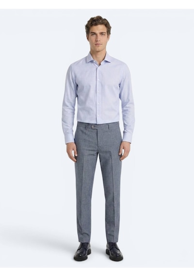 Kip Açık Mavi Mikro Regular Fit Uzun Dokuma Casual %100 Pamuk Gömlek Kip Açık Mavi Mikro Regular Fit Uzun Dokuma Casual %100 Pamuk Gömlek