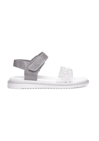 Elit Şa-p-036-25y Patik Kız Çocuk Düz Sandalet Gümüş Gümüş