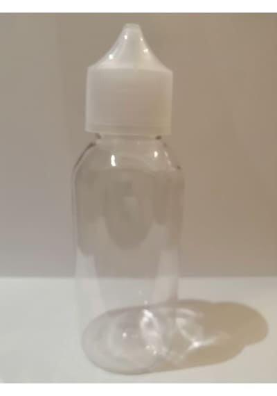 100ml Şeffaf Gorilla Şişe Beyaz Kapak, Plastik Şişe, Boş Şişe, Likit Şişesi, 100 Adet Şeffaf