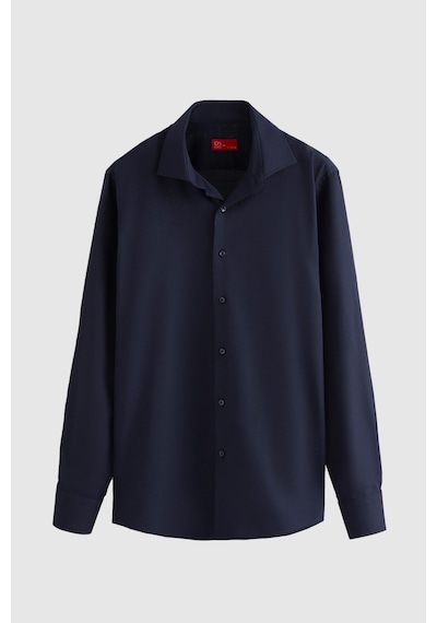 D'S Damat Ds Damat Slim Fit Lacivert Armürlü Gömlek 7hf02ort02100 101