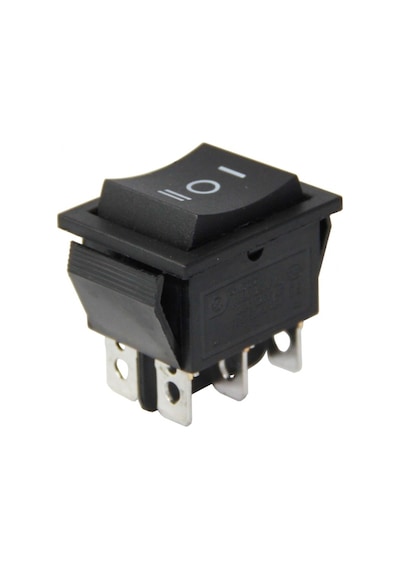 Switch - "110" - Mom/Off/Mom - Yaylı Anahtar - 6 Pin Switch - "110" - Mom/Off/Mom - Yaylı Anahtar - 6 Pin