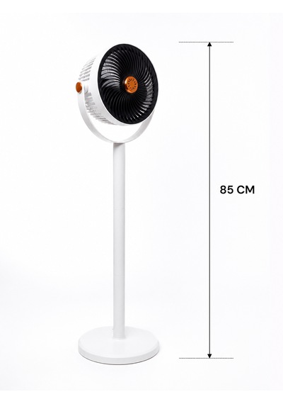 Vantilatör 3 Kademeli Ayaklı Fan 10 Watt Sessiz Çalışma Şarjlı Bataryalı 4000 Mah Type C Port
