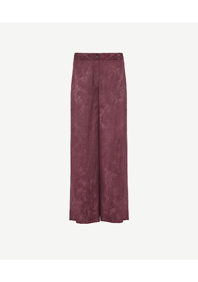 Yargıcı Geniş Paça Pantolon Bordo