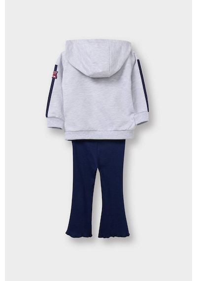 Defacto Kız Bebek Hello Kitty 2li Takım Kapüşonlu Sweatshirt Tayt G6834a525wngr85 Gri-gr85