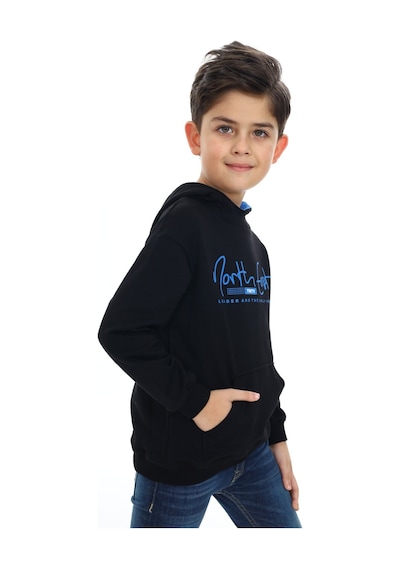 Toontoy Kids Toontoy Erkek Çocuk Relax Fit Kapüşonlu Cepli Hafif Düşük Omuz Baskılı Sweatshirt - 2 İplik Siyah Toontoy Kids Toontoy Erkek Çocuk Relax Fit Kapüşonlu Cepli Hafif Düşük Omuz Baskılı Sweatshirt - 2 İplik Siyah