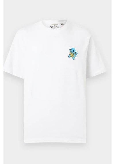 Only & Sons Erkek Pokemon Figürlü Beyaz T-shirt - 22037659 Beyaz
