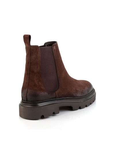 Bambi Kahve Hakiki Deri Erkek Bot & Bootie E02304093002 Kahve